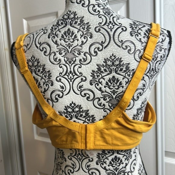 Cacique Mustard Yellow Lightly Lined T Shirt 42C - Picture 3 of 6